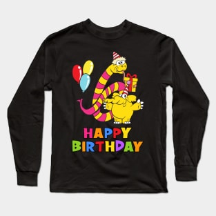 6th Birthday Party 6 Year Old Six Years Long Sleeve T-Shirt